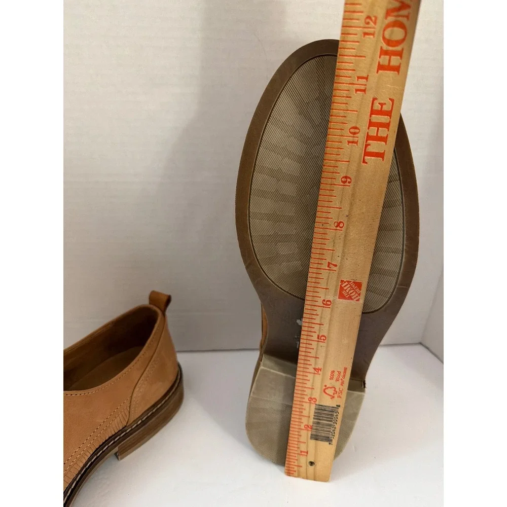 Pajar River Cafe Embossed Plain Toe Derby Cognac Leather 10-10.5 Portugal